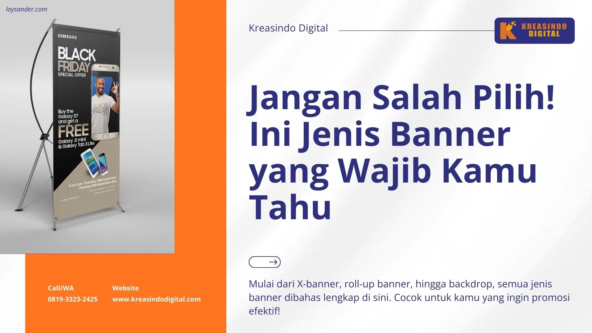 Jangan Salah Pilih! Ini Jenis Banner yang Wajib Kamu Tahu Sebelum Cetak Banner untuk Bisnis!