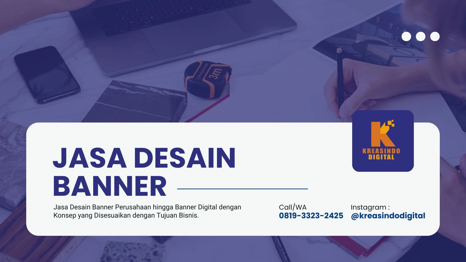 Jasa Desain Banner Kreasindo Digital! Cepat, Rapi, dan Siap Dipakai Promosi Bisnis Anda!